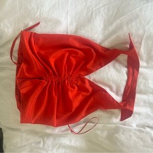 Orange halter top